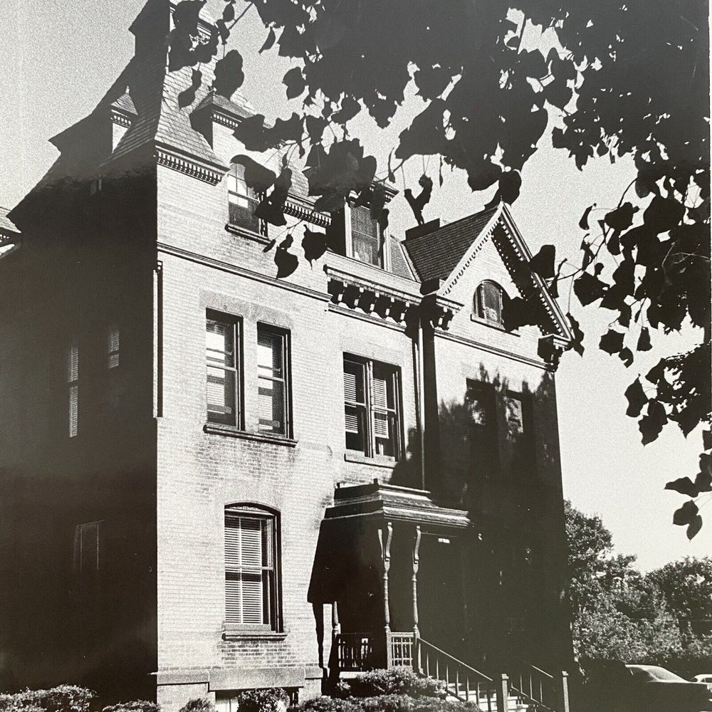1970s Original Elizabethan Building Glen Ellyn IL Black White 8x10 Photograph